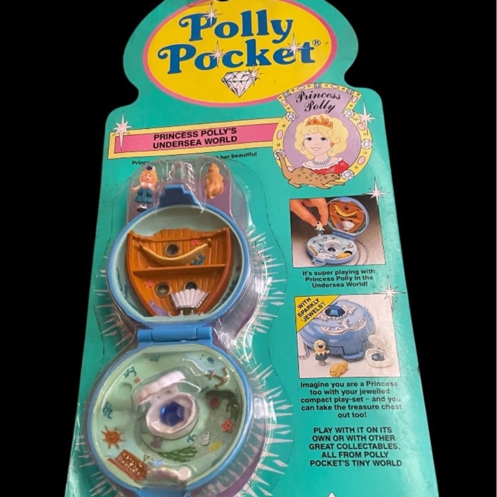 Blue Bird Polly Pocket Princess Polly's Undersea World - Blue and Pink